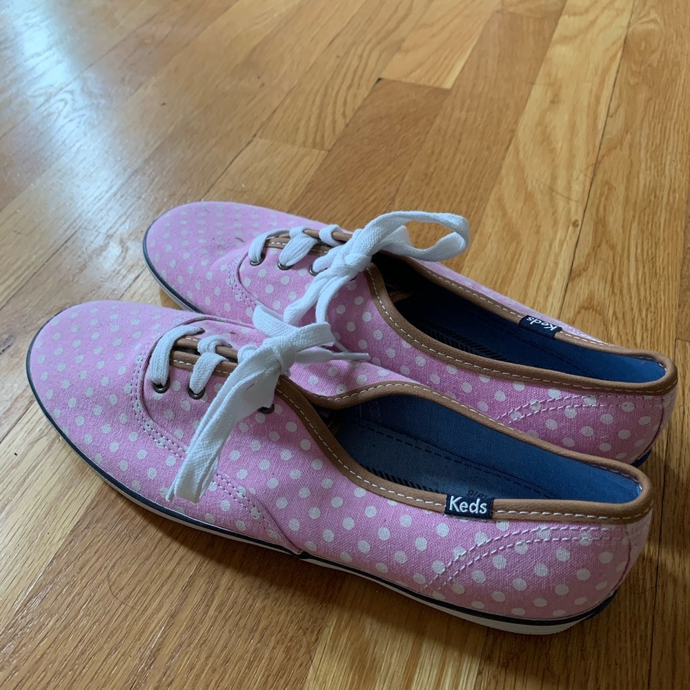 Brand New Never Worn Pink Polka-dot Keds